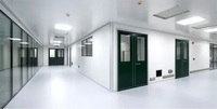 Ventanas de Alta Calidad para Cuartos Limpios, Bisagra de Aluminio para Puerta de Cuarto Limpio, Ventana de Observación para Cuarto Limpio