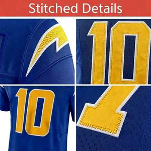 Новые товары оптом: мужские формы для американского футбола с вышитым логотипом, все командные футболки и майки. - Product Image 2