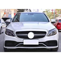 Qualité d'origine W205 Mise à niveau C63 AMG Style Bodykit Grille Diffuseur Arrière Capot Ailes Pare-chocs Kit Carrosserie pour Benz 2015-2021