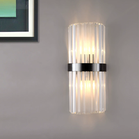 Applique Murale LED en Cristal de Luxe Nordique pour Salon, Chambre, Escalier, Couloir, Chevet - Intensité Réglable