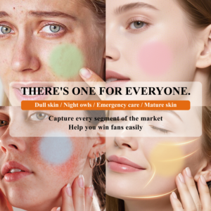 Tampons Toniques Exfoliants au Collagène en Coton pour le Visage, Hydratants et Éclaircissants, Anti-Acné et Anti-Points Noirs, Marque Privée - Product Image 3