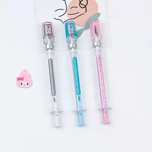 Korean creative students stationery wholesale pumpable syringe neutral pen analog syringe pen
