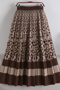Jupes Longues <span class=keywords><strong>Femme</strong></span> Élastiques Taille Haute Imprimé Léopard Tricotées Ample Nouvelle Collection Automne <span class=keywords><strong>Hiver</strong></span> 2026 – Vente en Gros - Product Image 6