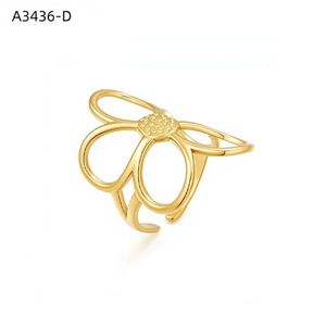เอมี่ เอมี่แฟชั่นแหวน A3436 รูปดอกไม้แหวนค็อกเทลสแตนเลสชุบเงิน 925 คิวบิกเซอร์โคเนียของขวัญเครื่องประดับสตรี - Product Image 2
