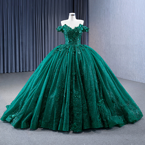 Green Sequins Beading Wedding <b>Dress</b> Off Shoulder Lace Applique 2023 Customize Women Party <b>Dresses</b> Rsm231051 - Product Image 1