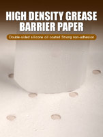 Rouleau de papier à beurre géant en silicone double face blanc 38 40 42 50gsm personnalisé