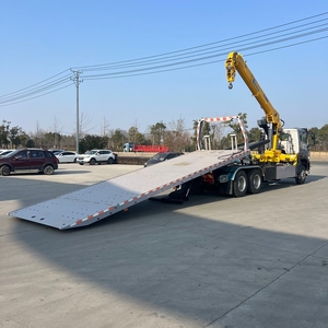 Camion <span class=keywords><strong>de</strong></span> remorquage à plateau plat manuel Sinotruk HOWO 6x4 25 tonnes avec grue <span class=keywords><strong>de</strong></span> 14 tonnes, véhicule <span class=keywords><strong>de</strong></span> sauvetage routier lourd pour la récupération, à vendre - Product Image 6