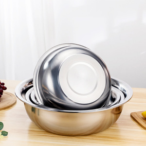 Shioyoshi Masa Stainless Steel Mixing Bowl Set 3Pc Extra Thick Polished Multi-Functional <b>Kitchen</b> <b>Sink</b> Basin For Food Prep - Product Image 2
