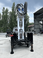 Plateforme de forage rotative pour puits d'eau de 200 m de profondeur, montée sur véhicule, composants essentiels : moteur, boîte de vitesses, roulement, composants principaux, plateforme de forage minière