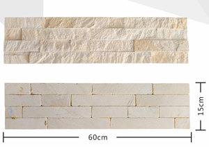 Bất thường màu vàng nuôi cấy Đá Ngoài Trời giai điệu bên ngoài bức tường ốp gạch cho khách sạn và biệt thự - Product Image 4