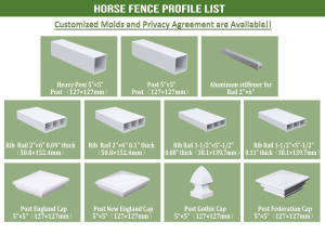 Clôture pour chevaux en <span class=keywords><strong>PVC</strong></span> recyclé <span class=keywords><strong>blanc</strong></span> solide Fentech, vente chaude, 4 rails, clôture de ranch, clôture de ferme, poteau - Product Image 5