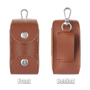 Bolsa de Cuero Personalizada para Pelotas de Golf, Porta Pelotas de Golf Versátil con Gancho para Mochila y Correa, Acceso Conveniente para Golfistas - Product Image 2