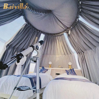 Dôme bulle préfabriqué en polycarbonate avec structure en aluminium, thermoformé, étanche, transparent, de luxe, pour hôtel et parc