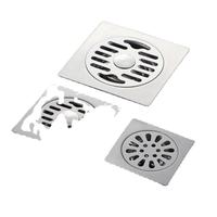 HJS Siphon de sol de douche encastré en cuivre massif, anti-odeur, anti-colmatage, avec tuyau d'évacuation allongé, service de fabrication de tôlerie OEM
