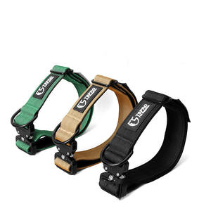 Yüksek kalite ağır Metal toka dayanıklı taktik köpek tasması köpek tasması büyük köpekler için naylon pet yaka - Product Image 2