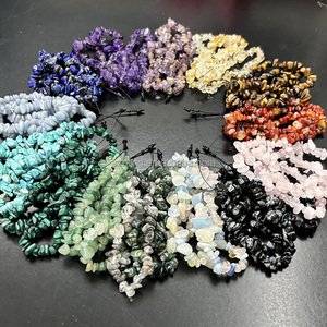 Đá trang sức phụ nữ đa màu sắc đá quý chip Vòng đeo tay bán buôn may mắn Vòng đeo tay đá quý - Product Image 4