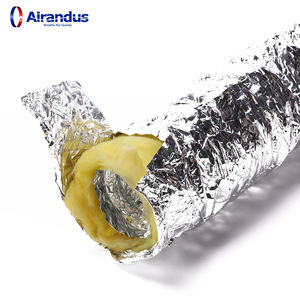 <span class=keywords><strong>Conduit</strong></span> flexible <span class=keywords><strong>isolé</strong></span> en aluminium emballé individuellement de 4'', 6'', 8'' pour système de ventilation CVC, matériau d'isolation thermique - Product Image 5