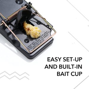 OWLTRA-trampa para roedores reutilizable para niños, trampa de plástico negro para roedores y ratones - Product Image 5