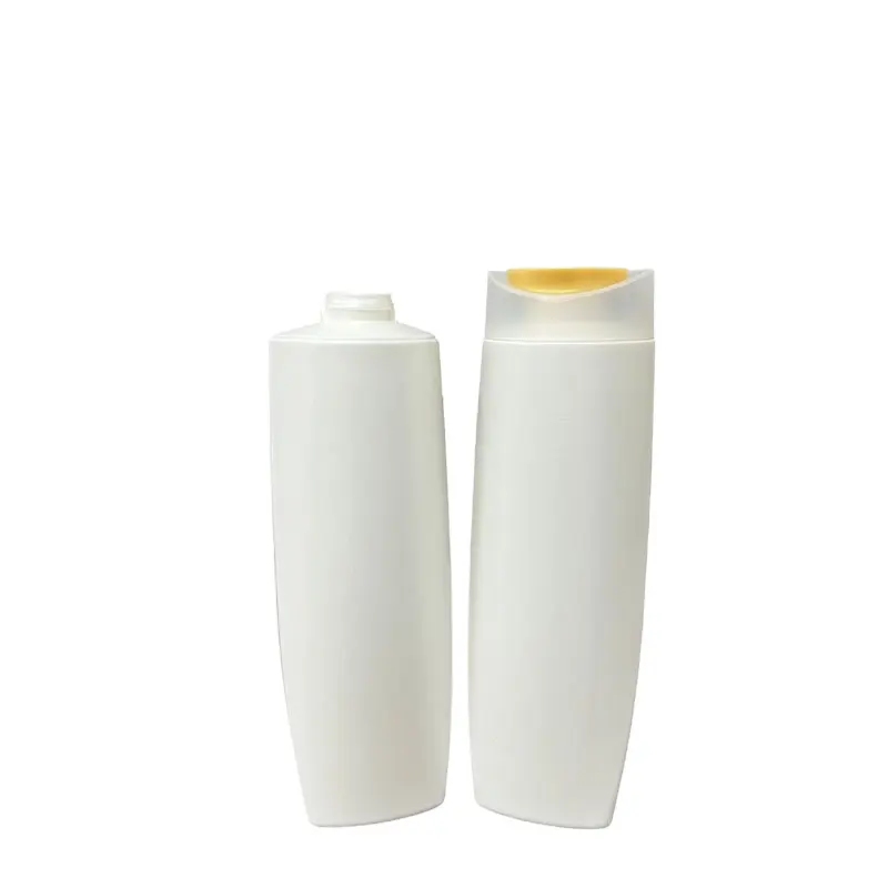 गर्म बिक्री खाली 200ml 400m सफेद प्लास्टिक शैंपू की बोतल 24mm फ्लिप टोपी के साथ