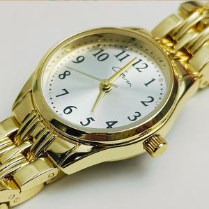 Reloj de Acero Inoxidable Dorado para Mujer con Logotipo Besseron Personalizado al por Mayor, Conjunto Minimalista de Regalo, Reloj con Brazalete de 16 mm para Negocios - Product Image 5