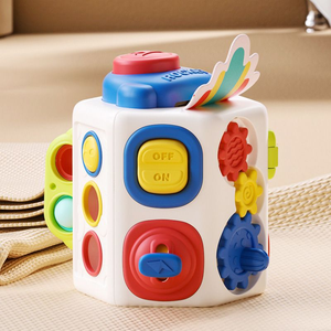 Nuevo Cubo de Actividades 2026, Juguete Educativo Temprano Multifuncional con <span class=keywords><strong>Bolas</strong></span>, Juguetes Sensoriales Montessori para Bebés - Product Image 1