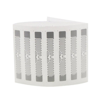 Etiqueta de Seguridad RFID para Control de Inventario, Etiqueta Adhesiva Impermeable UHF RFID Pasiva de 860-960MHz, Tarjetas de Control de Acceso