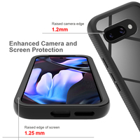 Coque de Téléphone Mobile Tendance 2025 Protection Intégrale 360 pour Google Pixel 8A 9A 8 9 Pro XL avec Protecteur d'Écran PC et Recharge Sans Fil
