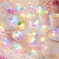 Guirlande lumineuse à fibres optiques DAMAI, 10 pieds, 20 LED, guirlande de fleurs, décor féerique, lumière chaude pour table, mariage, fournitures de fête
