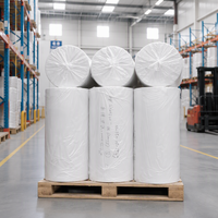 Airlaid Jumbo-Rolle |   Vliesstoff-Mutterrolle für Damenbinden und Windeln |   1-lagiges, weiches, hochabsorbierendes Virgin-Papier