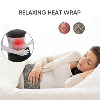 Compresse chauffante longue gris foncé, chauffable au micro-ondes, pour soulagement de la douleur au cou – Meilleure vente