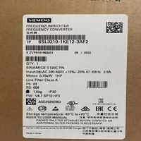 6sl 3 210-1ke12-3af2 Baru 6sl3210-1ke12-3af2 G120c Daya Terukur 0,75 Kw/yi