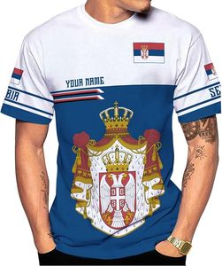 Maßgeschneiderte Serbien Wappen Flagge Activewear Shirts Herren <span class=keywords><strong>T</strong></span>-Shirt Atmungsaktive <span class=keywords><strong>T</strong></span>-Shirts - Product Image 6