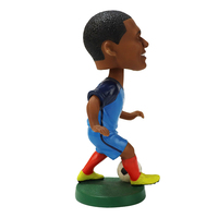 Joueur de Football Personnalisé en Résine 3D Bobble Head Poupée Jouet Figure Statue Cadeau Promotionnel Super Star Statues Fabriquées