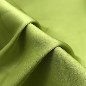 Vải Satin Trắng Lụa Polyester Satin Mềm Mịn Kết Cấu Cho Váy Satin Đồ Ngủ Vỏ Gối Chất Liệu Ruy Băng