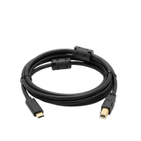 Cable USB Tipo C a B para Impresora y Escáner, Cable de Carga USB 2.0 CM-BM, Transferencia de Datos para Impresora, Computadora, Portátil, Negro