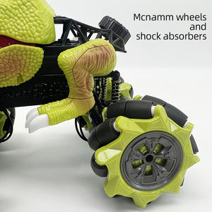 1/18 4WD juguetes <span class=keywords><strong>de</strong></span> sonido ligero niños agua pulverizada Control remoto truco niños monstruo camión neumático Rc dinosaurio Coche - Product Image 6