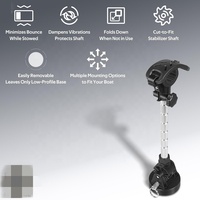 Support de fixation stabilisateur pour moteur de pêche Minn Kota Terrova Riptide Terrova Secure avec réduction des chocs et maintien de l'arbre de transmission