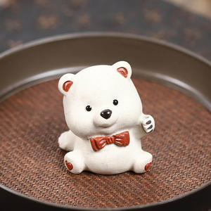 Juego de té de arcilla púrpura con diseño de animales de dibujos animados para mascotas, Yixing Zisha Tea Pet con varillas de incienso, accesorios de té de Kung Fu <span class=keywords><strong>chino</strong></span> - Product Image 4