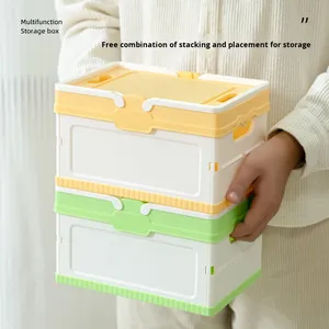 Boîte de rangement multifonction pour voiture, boîte pliable, organisateur pour jouets, vêtements, articles ménagers, grande capacité, facile à restocker - Product Image 3