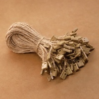 Corde d'étiquette de ficelle de vêtements Corde d'étiquette de fil de jute naturel de haute qualité Corde d'étiquette de protection de l'environnement