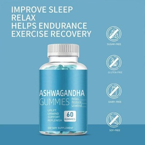 Halal Sugar Free Organic 2000mg Ashwa Root Ashwagandha Gummies GABA Vitamin Herbal Supplements <b>Gummy</b> <b>Candy</b> Dietary Supplement - Product Image 5