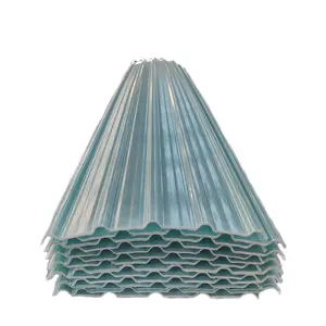 Foglio FRP in poliestere rinforzato con fibra di vetro ondulato ad alta resistenza 1mm 1.2mm 1.5mm 2mm per la costruzione del tetto adatto per il Pakistan