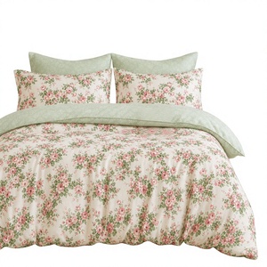 ชุดเครื่องนอนลายกุหลาบสีชมพูสไตล์ Shabby Chic จากโปแลนด์ ผ้าฝ้าย Cottagecore ปลอกผ้านวม สำหรับ EU Dropshipping 3 ชิ้น - Product Image 1