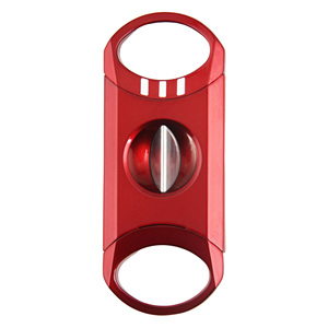 CIGARISM Gloss Spraying Zinc Alloy Deep V-Cut Cigar V Cutter