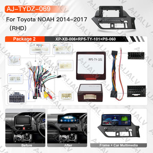 Kit de cadre d'installation Android 12,3 pouces pour autoradio DVD Toyota Noah 14-17 avec écran tactile HD et prise en charge GPS <span class=keywords><strong>CarPlay</strong></span> sans fil - Product Image 3