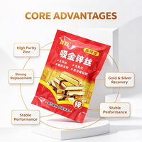 Bande de zinc de marque Songshang, fil de zinc haute activité, pureté 99%, concentration efficace >99% pour l'extraction de l'or à partir de leaching d'or.