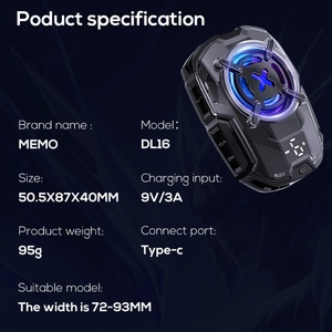 MEMO DL16 Universal Mobile <b>Phone</b> Game Cooler Portable Quickly Cooling Semiconductor Magnetic Game Cooler <b>for</b> Gaming - Product Image 6