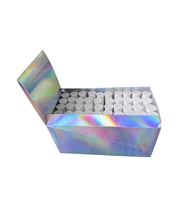 Boîte de présentation en carton personnalisée avec couvercle à ouverture facile pour tubes pré-roulés, présentoir de comptoir pour la vente au détail