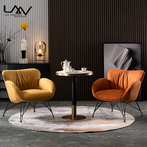 Muebles de sala de estar cómodos y modernos, silla de ocio, sillón de cuero/tela, sillas de salón para balcón, Fauteuil - Product Image 2