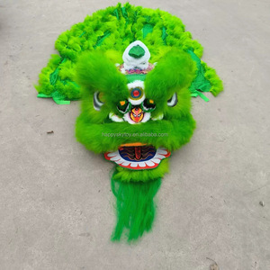 Costume de Danse du Lion Chinois pour Halloween, Adulte Unisexe, en Coton, Mascotte, Jouet, Ornement, Lion Dansant Porte-Bonheur - Product Image 4